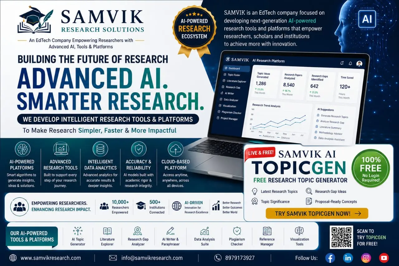 SAMVIK Becomes a ResearchTech Company: Meet AI TopicGen, Our First Live AI Tool